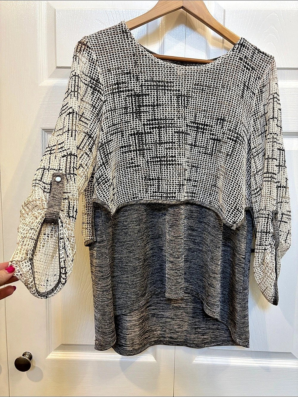 Bali Women's Geometric Tunic Size Large